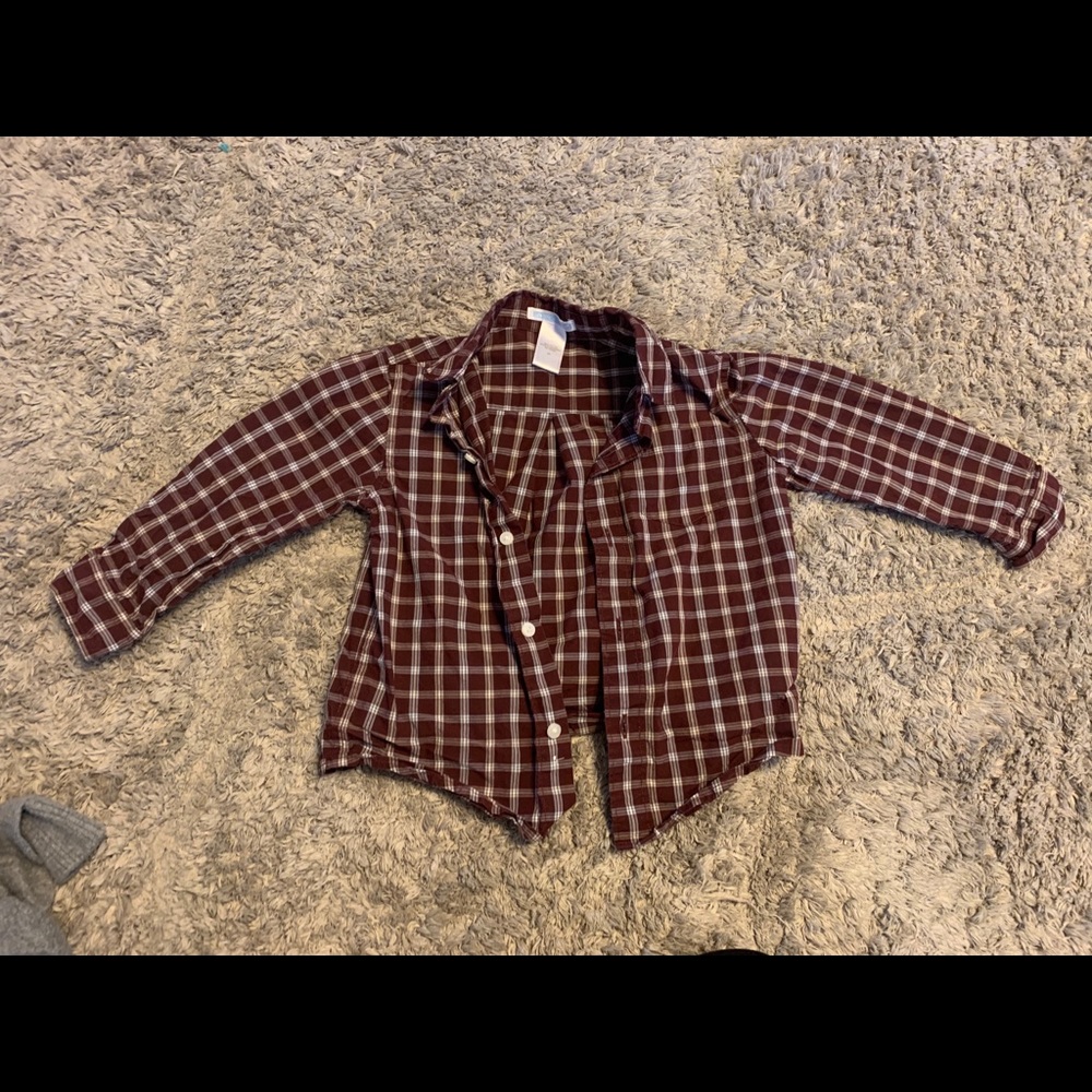 Janie and Jack Boys Poplin Shirt